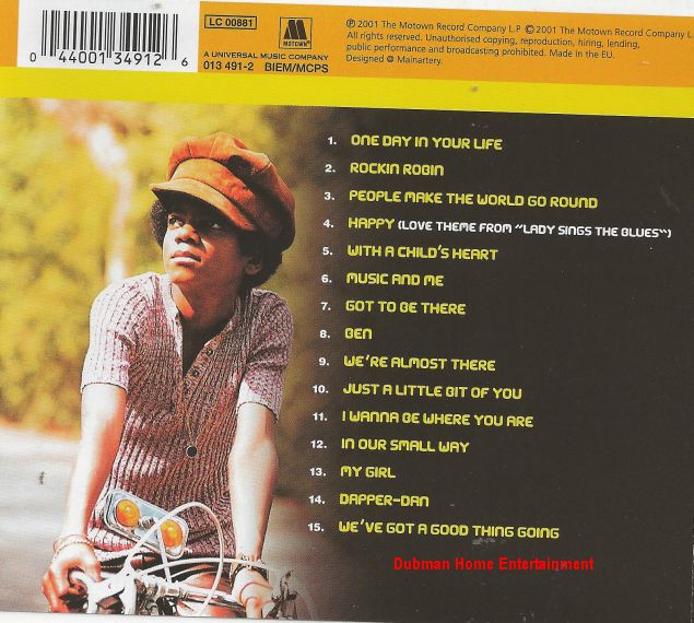 Michael Jackson Universal Masters Collection Dubman Home Entertainment